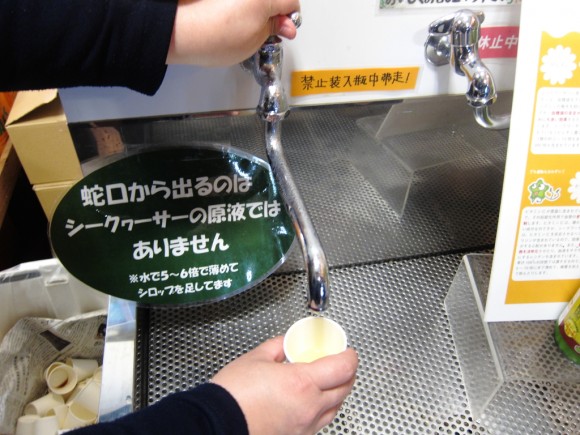蛇口からシークヮーサージュース